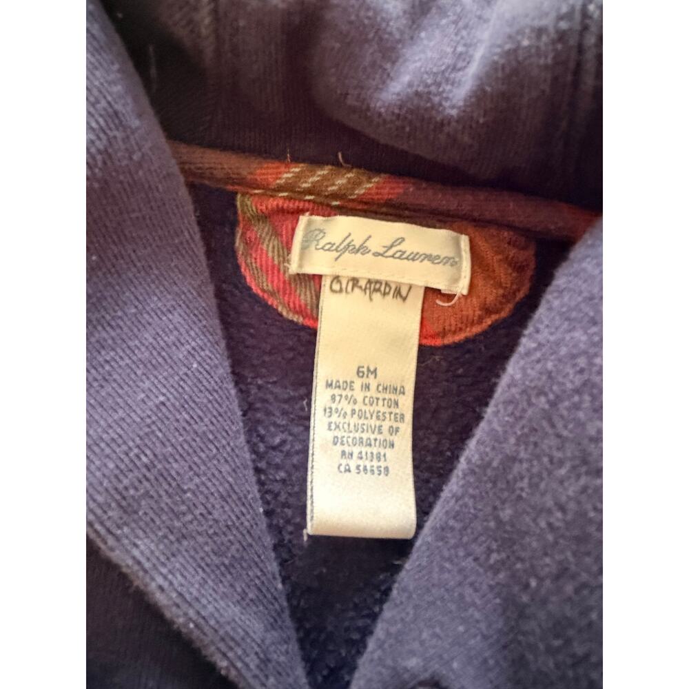 Polo Ralph Lauren Baby Boys Red Blue Striped Cotton Coverall - Picture 5 of 5